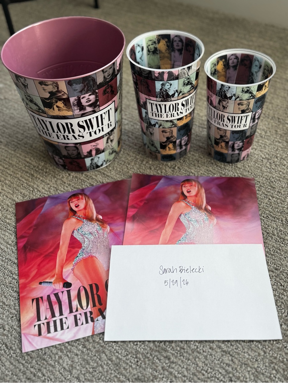 Taylor Swift Eras Tour Popcorn Bucket & Cups Set